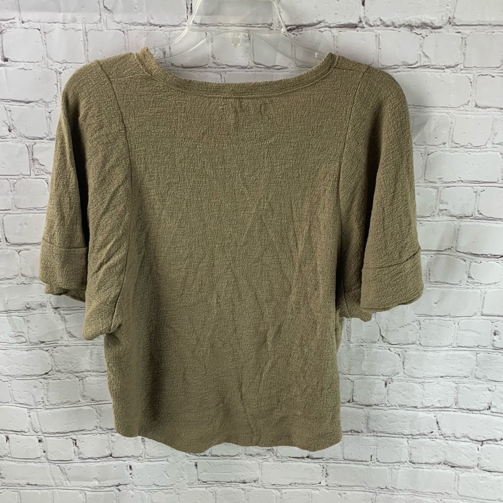 Madewell T&T Flutter Sleeve Top - Picture 7 of 7